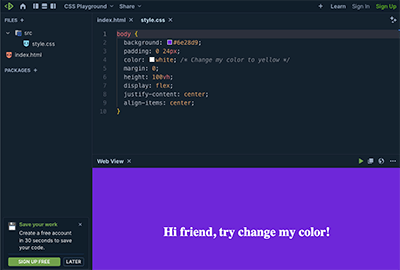 PlayCode CSS – Real-Time CSS Playground